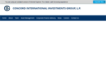Tablet Screenshot of concordus.com